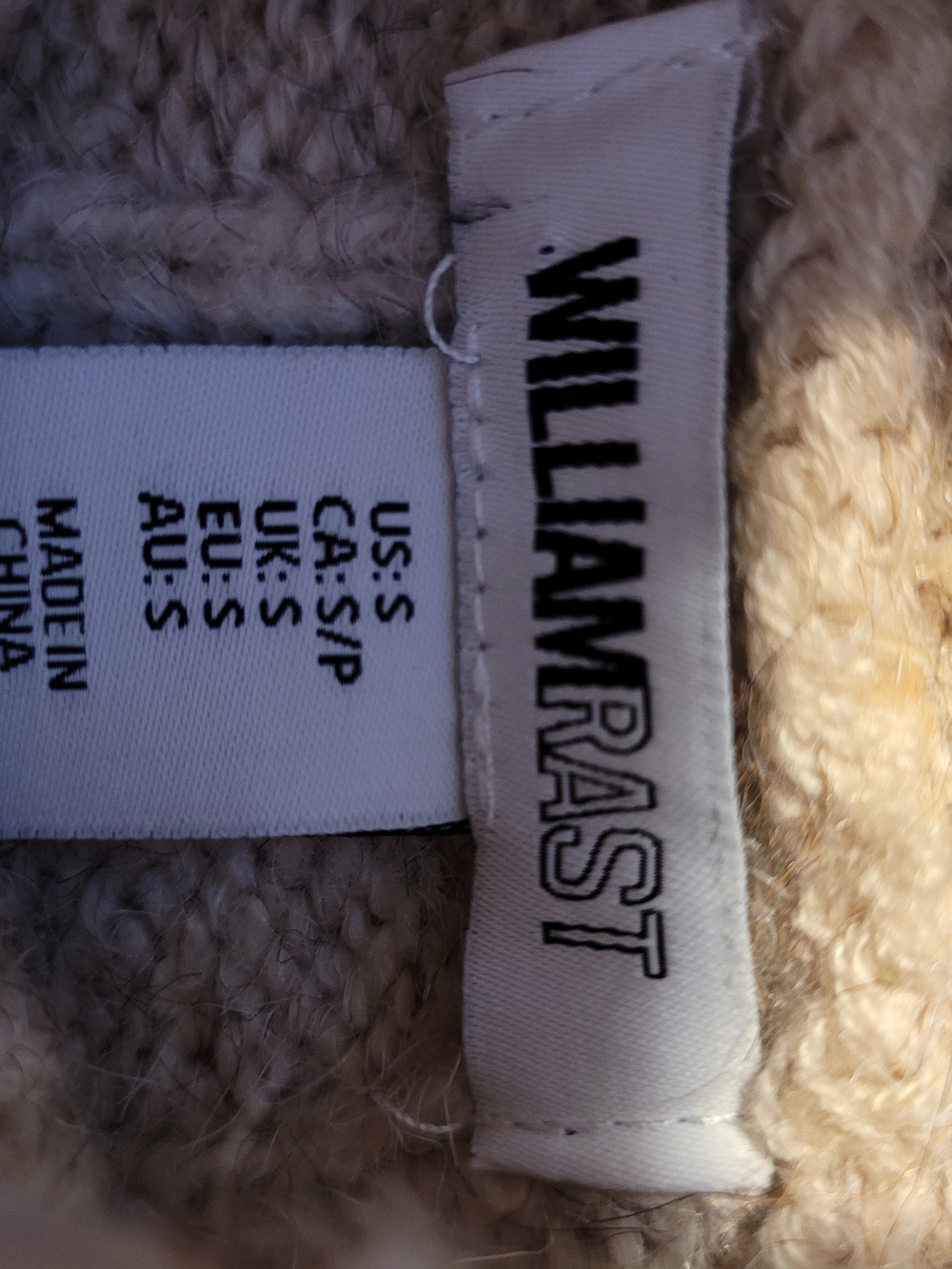 William Rast Oatmeal Ribbed Turtleneck Sweater - Picture 4 of 4